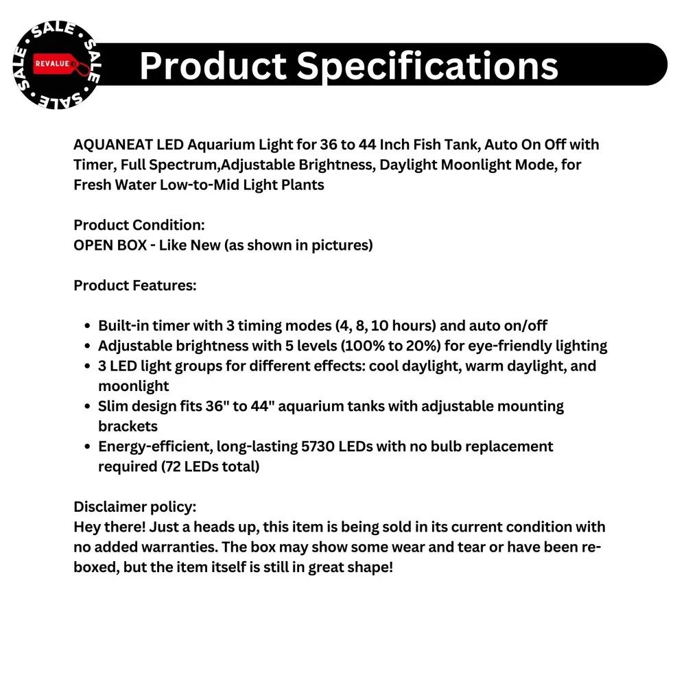 AQUANEAT‎ LED Aquarium Light 36